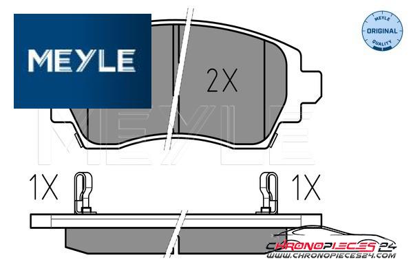 Achat de MEYLE 025 230 8818/W Kit de plaquettes de frein, frein à disque pas chères