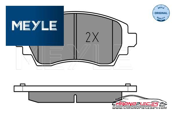 Achat de MEYLE 025 230 8818/W Kit de plaquettes de frein, frein à disque pas chères