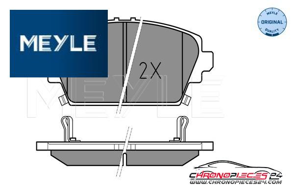 Achat de MEYLE 025 230 9416/W Kit de plaquettes de frein, frein à disque pas chères