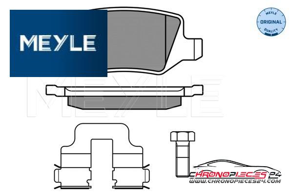 Achat de MEYLE 025 231 3814 Kit de plaquettes de frein, frein à disque pas chères