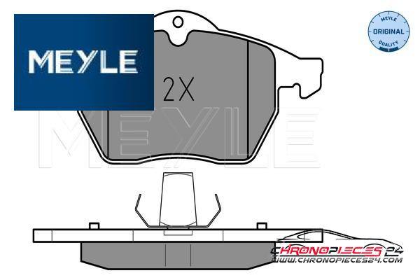 Achat de MEYLE 025 231 1619/W Kit de plaquettes de frein, frein à disque pas chères