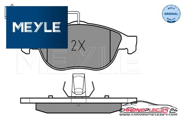 Achat de MEYLE 025 231 4119/W Kit de plaquettes de frein, frein à disque pas chères