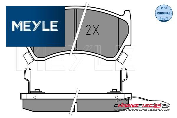 Achat de MEYLE 025 230 0415/W Kit de plaquettes de frein, frein à disque pas chères