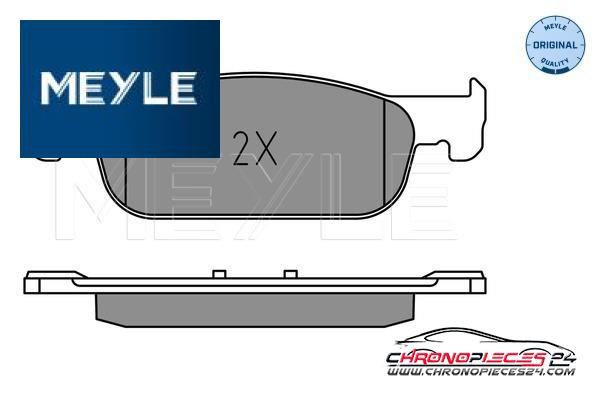 Achat de MEYLE 025 225 2517 Kit de plaquettes de frein, frein à disque pas chères