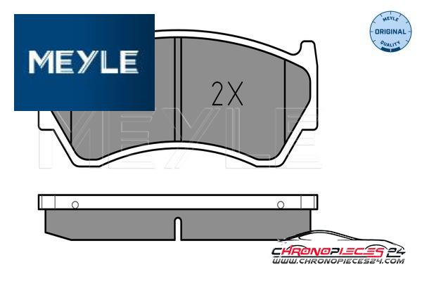 Achat de MEYLE 025 230 0415/W Kit de plaquettes de frein, frein à disque pas chères