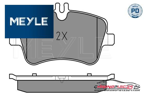 Achat de MEYLE 025 231 4419/PD Kit de plaquettes de frein, frein à disque pas chères