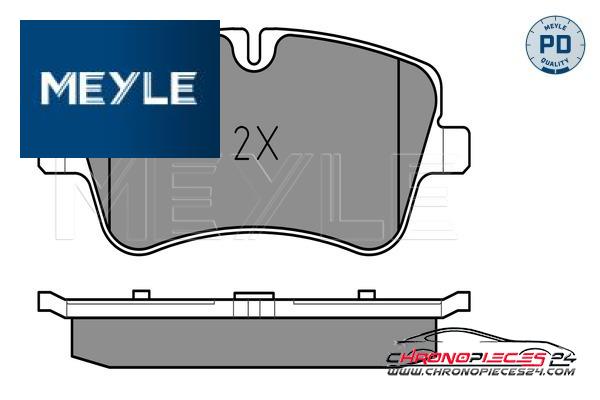 Achat de MEYLE 025 231 4419/PD Kit de plaquettes de frein, frein à disque pas chères