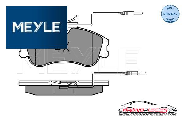 Achat de MEYLE 025 231 2419/W Kit de plaquettes de frein, frein à disque pas chères