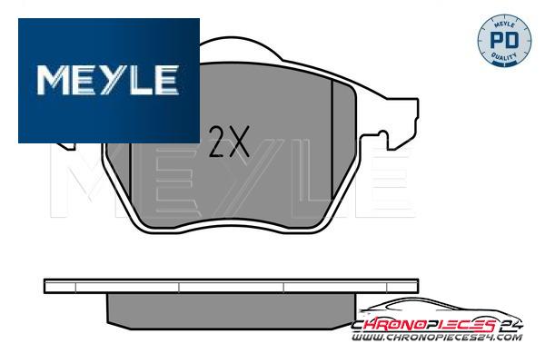 Achat de MEYLE 025 230 1820/PD Kit de plaquettes de frein, frein à disque pas chères