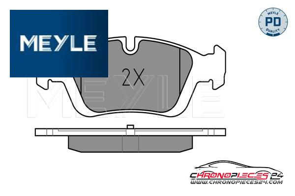 Achat de MEYLE 025 232 8717/PD Kit de plaquettes de frein, frein à disque pas chères