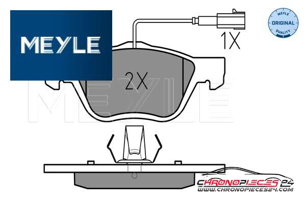 Achat de MEYLE 025 232 8919/W Kit de plaquettes de frein, frein à disque pas chères