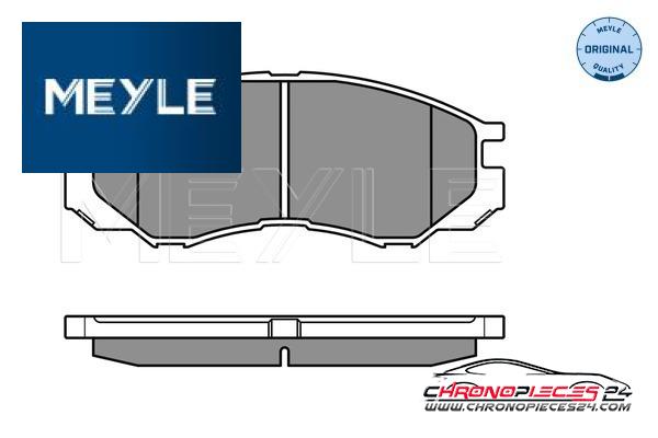 Achat de MEYLE 025 232 9015/W Kit de plaquettes de frein, frein à disque pas chères