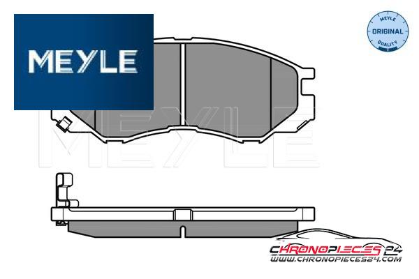 Achat de MEYLE 025 232 9015/W Kit de plaquettes de frein, frein à disque pas chères