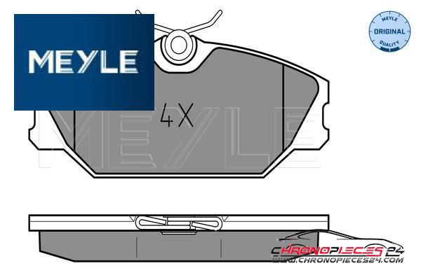 Achat de MEYLE 025 231 7218 Kit de plaquettes de frein, frein à disque pas chères