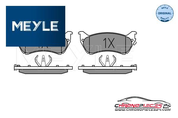 Achat de MEYLE 025 231 8917/W Kit de plaquettes de frein, frein à disque pas chères