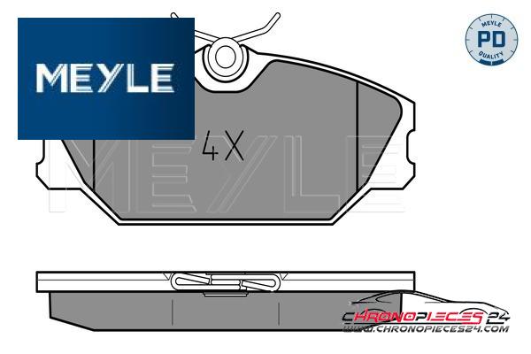 Achat de MEYLE 025 231 7218/PD Kit de plaquettes de frein, frein à disque pas chères