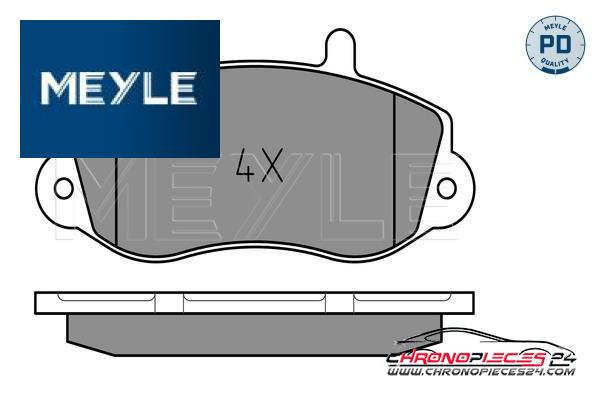 Achat de MEYLE 025 233 0218/PD Kit de plaquettes de frein, frein à disque pas chères