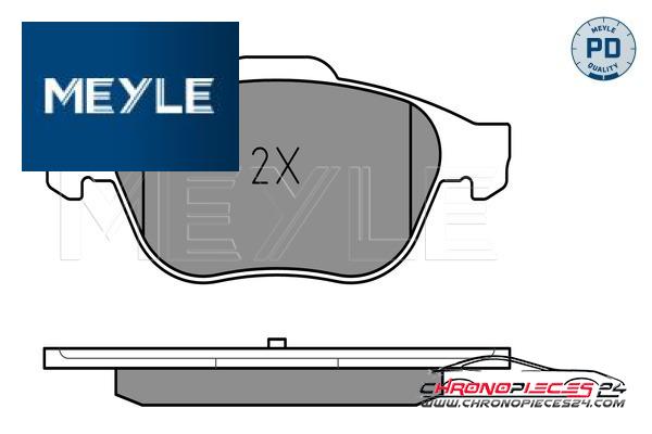 Achat de MEYLE 025 232 4518/PD Kit de plaquettes de frein, frein à disque pas chères