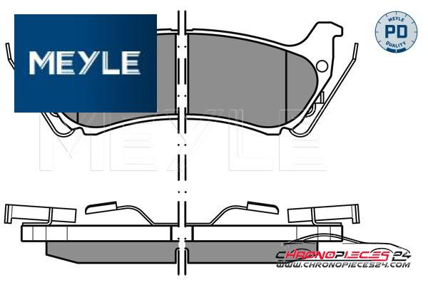 Achat de MEYLE 025 231 9017/PD Kit de plaquettes de frein, frein à disque pas chères