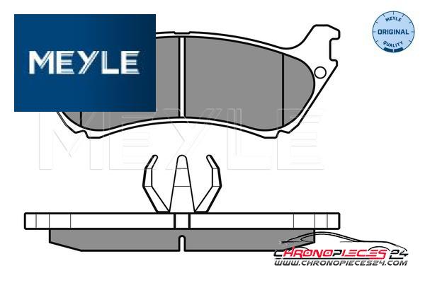 Achat de MEYLE 025 231 9017/W Kit de plaquettes de frein, frein à disque pas chères