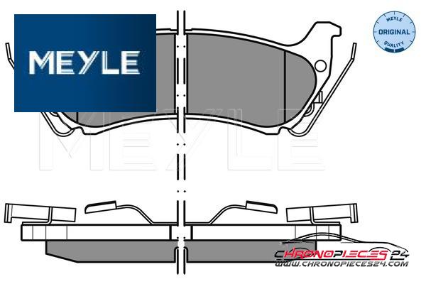 Achat de MEYLE 025 231 9017/W Kit de plaquettes de frein, frein à disque pas chères