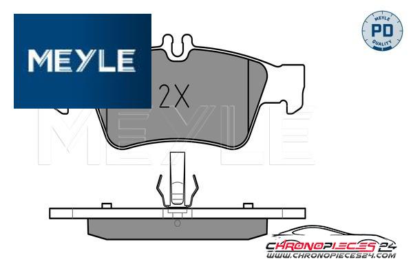 Achat de MEYLE 025 233 3416/PD Kit de plaquettes de frein, frein à disque pas chères