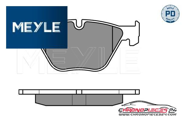 Achat de MEYLE 025 233 1320/PD Kit de plaquettes de frein, frein à disque pas chères