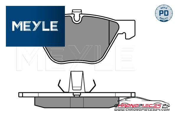 Achat de MEYLE 025 233 1320/PD Kit de plaquettes de frein, frein à disque pas chères