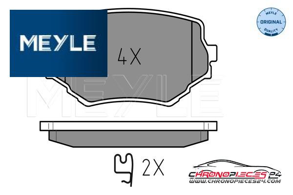 Achat de MEYLE 025 233 1414/W Kit de plaquettes de frein, frein à disque pas chères