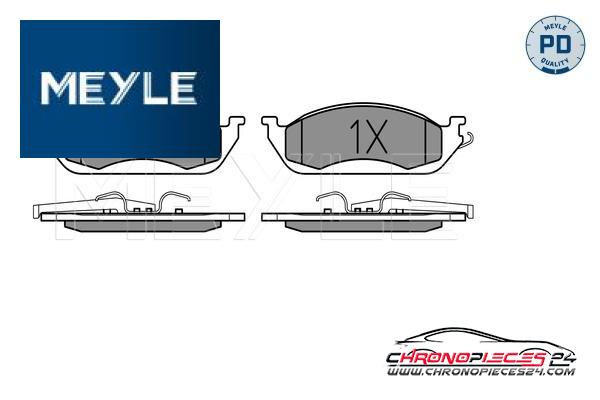 Achat de MEYLE 025 231 9317/PD Kit de plaquettes de frein, frein à disque pas chères