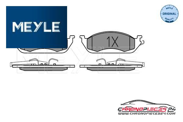 Achat de MEYLE 025 231 9317/W Kit de plaquettes de frein, frein à disque pas chères