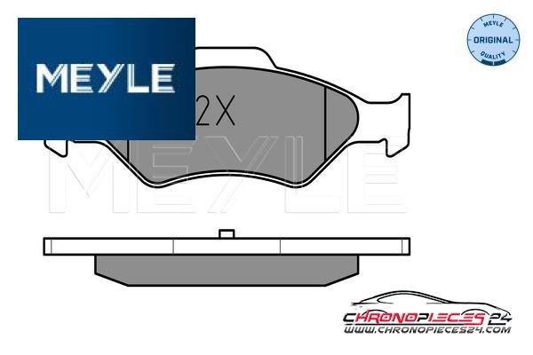 Achat de MEYLE 025 232 0018 Kit de plaquettes de frein, frein à disque pas chères