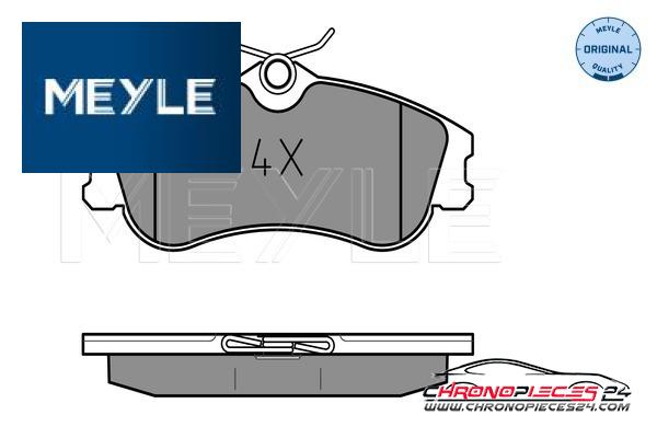 Achat de MEYLE 025 233 4619 Kit de plaquettes de frein, frein à disque pas chères