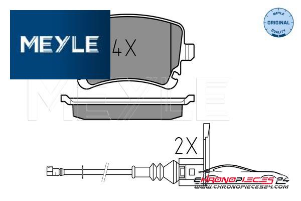 Achat de MEYLE 025 233 2617/W Kit de plaquettes de frein, frein à disque pas chères