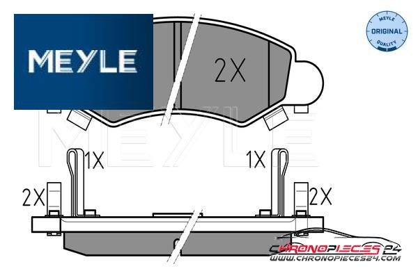 Achat de MEYLE 025 232 5316/W Kit de plaquettes de frein, frein à disque pas chères