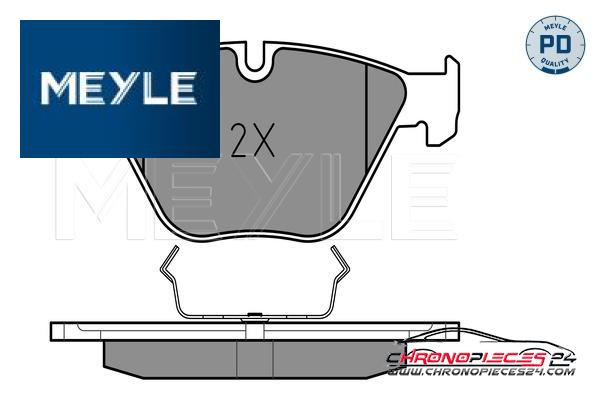 Achat de MEYLE 025 233 4720/PD Kit de plaquettes de frein, frein à disque pas chères