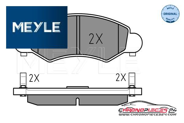 Achat de MEYLE 025 232 5316/W Kit de plaquettes de frein, frein à disque pas chères