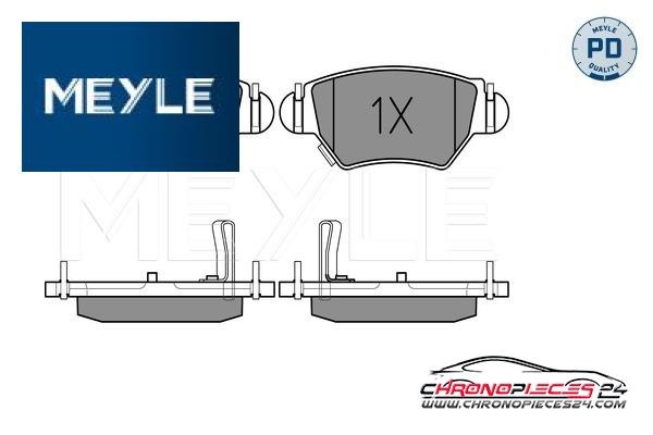 Achat de MEYLE 025 232 5817/PD Kit de plaquettes de frein, frein à disque pas chères