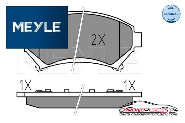 Achat de MEYLE 025 233 5818/W Kit de plaquettes de frein, frein à disque pas chères