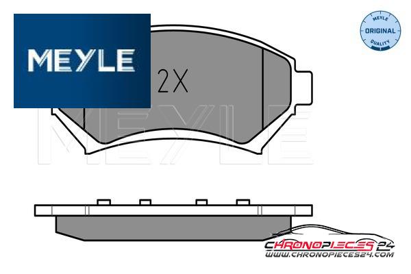 Achat de MEYLE 025 233 5818/W Kit de plaquettes de frein, frein à disque pas chères