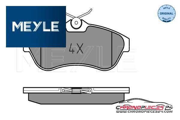 Achat de MEYLE 025 234 0919 Kit de plaquettes de frein, frein à disque pas chères