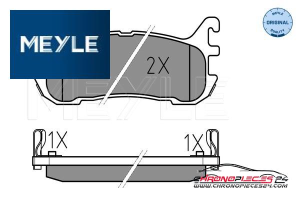 Achat de MEYLE 025 233 8713/W Kit de plaquettes de frein, frein à disque pas chères