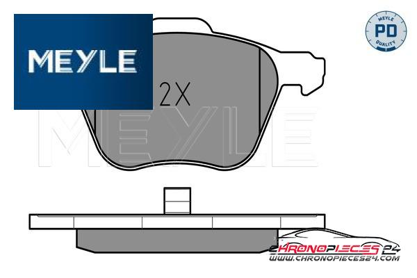 Achat de MEYLE 025 232 6920/PD Kit de plaquettes de frein, frein à disque pas chères