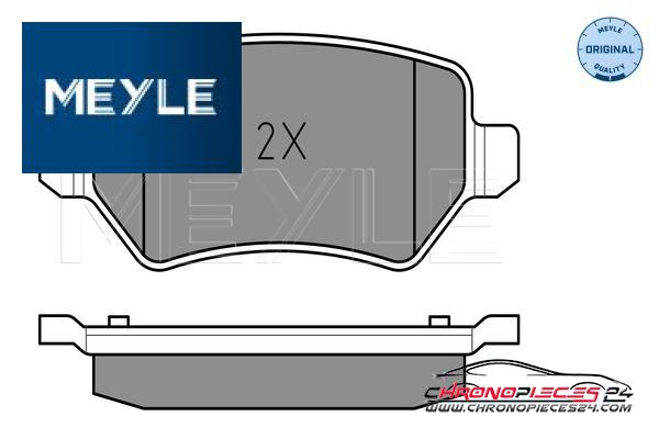 Achat de MEYLE 025 234 1715/W Kit de plaquettes de frein, frein à disque pas chères