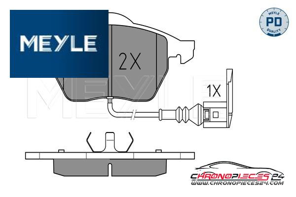 Achat de MEYLE 025 233 9219/PD Kit de plaquettes de frein, frein à disque pas chères