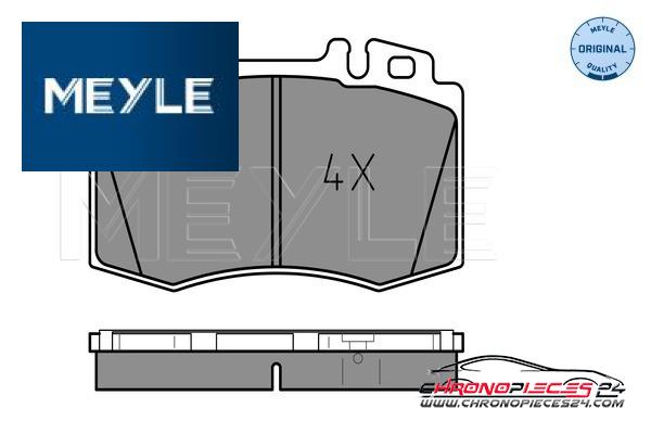 Achat de MEYLE 025 232 7117 Kit de plaquettes de frein, frein à disque pas chères