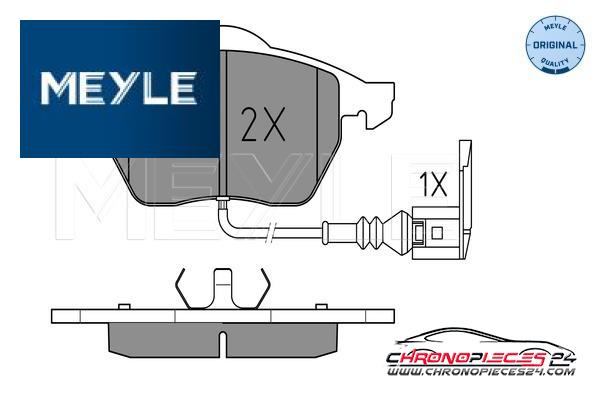 Achat de MEYLE 025 233 9219/W Kit de plaquettes de frein, frein à disque pas chères