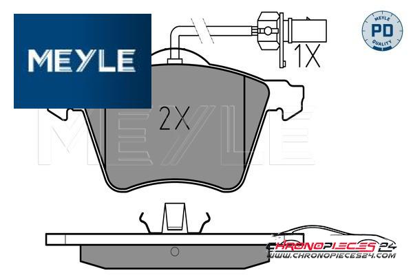 Achat de MEYLE 025 234 1819/PD Kit de plaquettes de frein, frein à disque pas chères