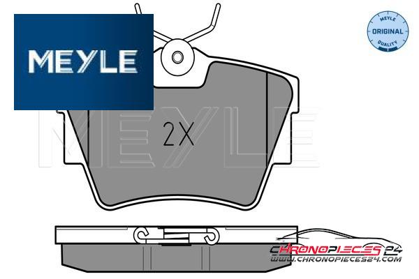 Achat de MEYLE 025 232 2416/W Kit de plaquettes de frein, frein à disque pas chères