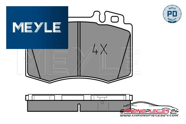 Achat de MEYLE 025 232 7117/PD Kit de plaquettes de frein, frein à disque pas chères